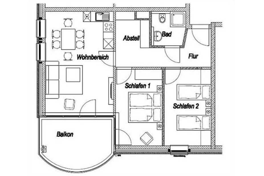 Ferienwohnung-308-hohe-lith-duhnen-mit-eigenem-strandkorb-am-strand Cuxhaven